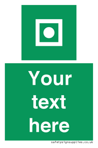 Custom sign safe condition Shipboard general alarm